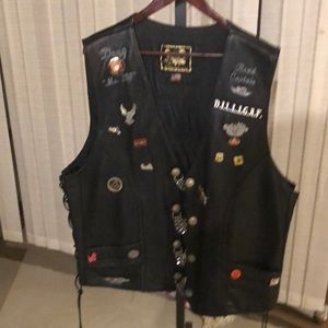Mens motorcycle vest